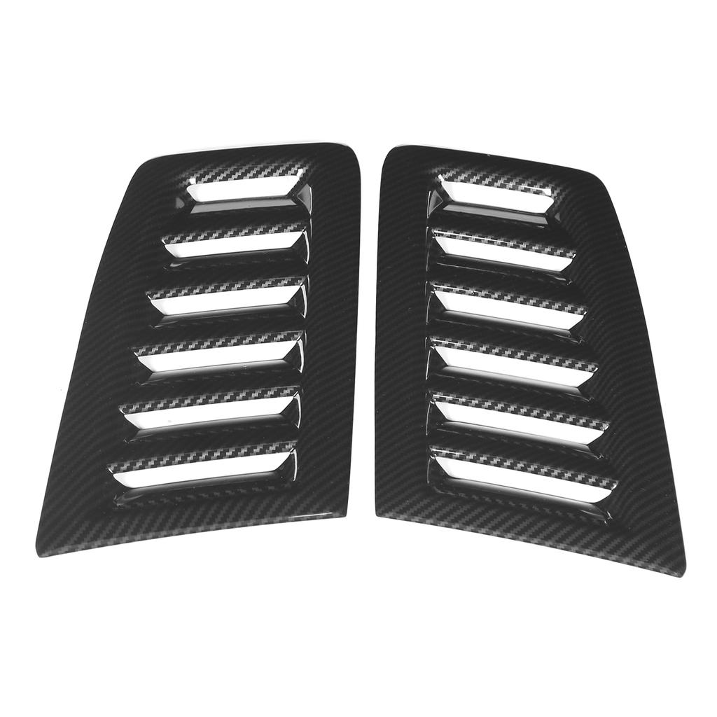 Pair of Front Bonnet Vents Hood Air Outlet Replacement for Focus RS MK2 Style UniversalCarbon Fiber Style