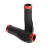 Beatus Ergonomic Handlebar Grips for Mountain Left and Right Rubber Type A Bikes, Set, Grips, (Red)