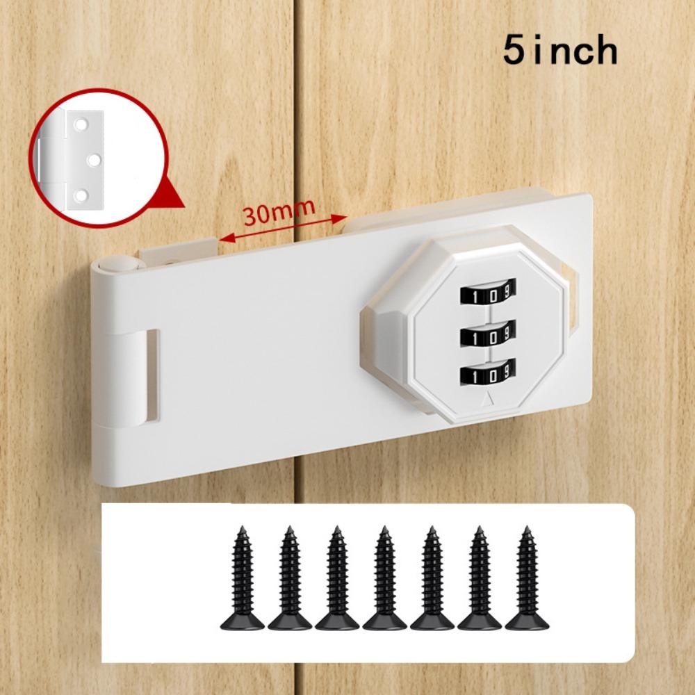 

Кодовый замок с защитой от кражи, 3-значный кодовый замок, оконные стопоры, новый кодовый замок для шкафа 5inch white
