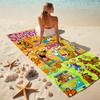 Halloween fantasy comedy adventure cartoon movie Scooby-Doo towel outdoor camping vacation swimming beach towel outdoor absorbent bath towel Y6
