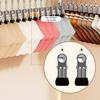 Trouser Clip Closet Organizer with 10/12 Clips Pants Scarves Skirts Belts Towels Underwear Heavy Duty Metal Frame Storage Rack