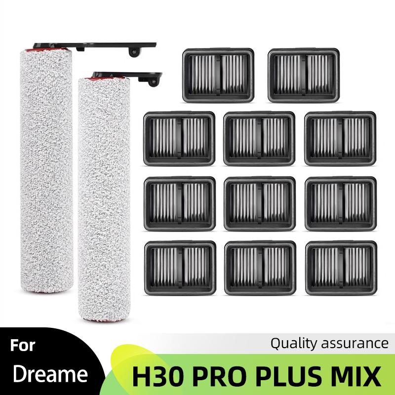 Fit For Dreame Main Brushes Roller Brush HEPA Filter H30 Pro Plus Mix Floor Scrubber Vacuum Cleaner Accessories