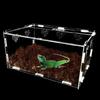 Akryl Reptil Terrarium Feeding Tank, S