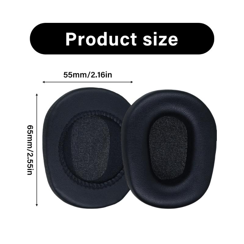 1Pair Ear Pad Replacement Sponges Earpads Ear Cushions Cover Earmuffs for VXI B450-XT B450XT Headphones