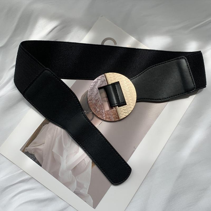 

Elastic Fashionable Black Waist Belt For Women Modern Design Versatile And Comfortable