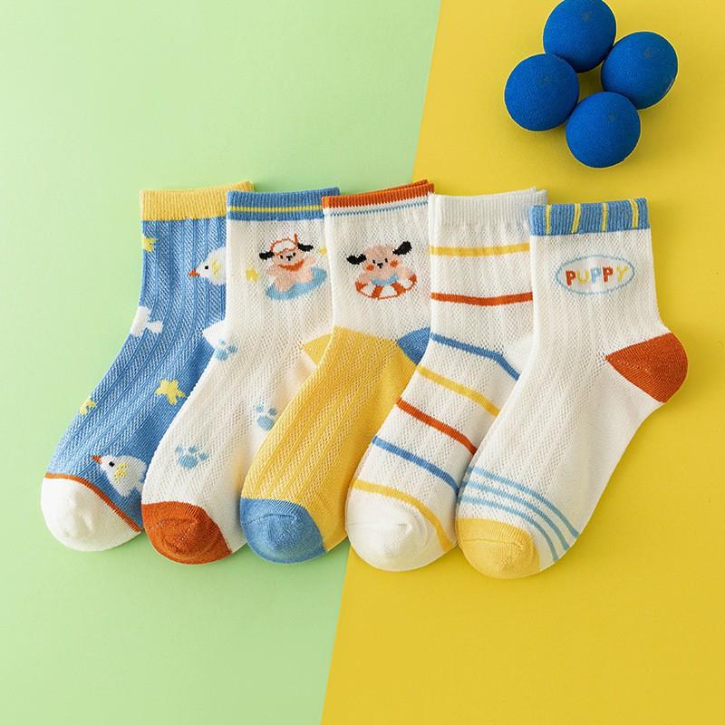 Kids Cartoon Car Cotton Socks Mid-Calf Non-Slip Floor Toddlers Girls Boys Ages 8M-13Y