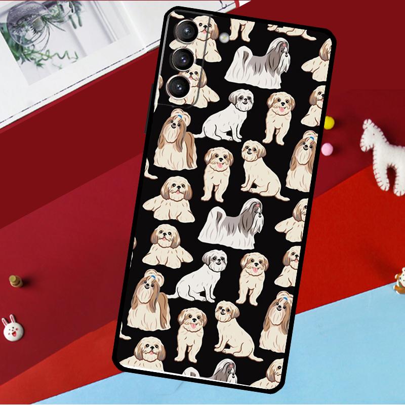 Cartoon Shih Tzu Dog Funda For Samsung Galaxy S26 S25 S24 S21 S22 S20 Ultra S9 S10 Plus S23 FE S25 FE Phone Case