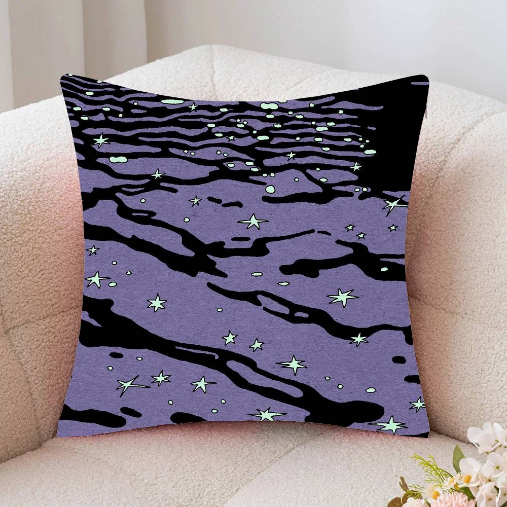 Ripple Star Simplicity Pillow Case Fashion Square Pillowcase Bedroom Sofa Room Ins Decoration Leisure