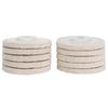10pcs Angle Grinder Polishing Discs Wool Buffing Grinding Wheel Pads Kits for Metal JewelryCoarse