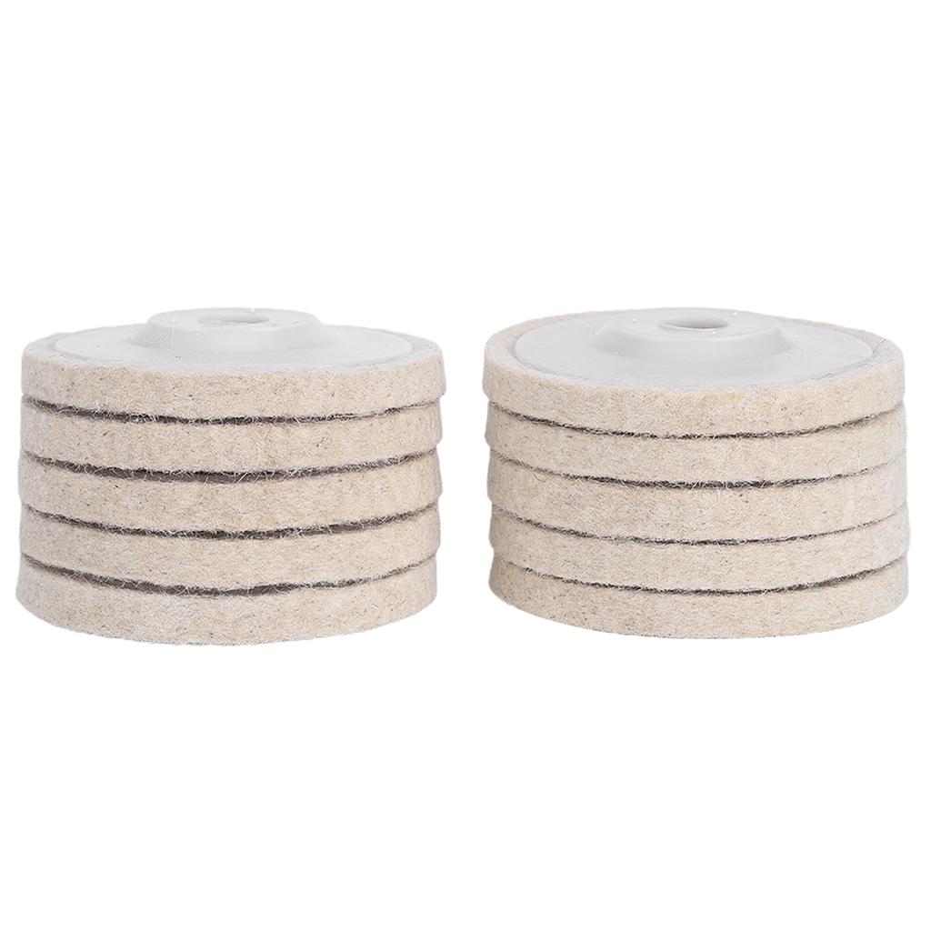 10pcs Angle Grinder Polishing Discs Wool Buffing Grinding Wheel Pads Kits for Metal JewelryCoarse
