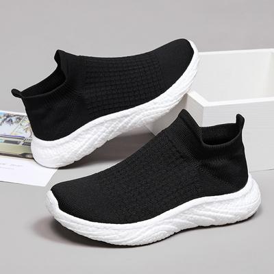 New Men's Shoes Fashion Casual Shoes Breathable Sports Shoes Couple Shoes Flying Woven Popcorn Men's Shoes Lightweight Trendy Shoes