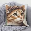 Modern Sofa Decorative Pillowcase Home Decor Set Cute Cat Cushion Cover Throw Pillow