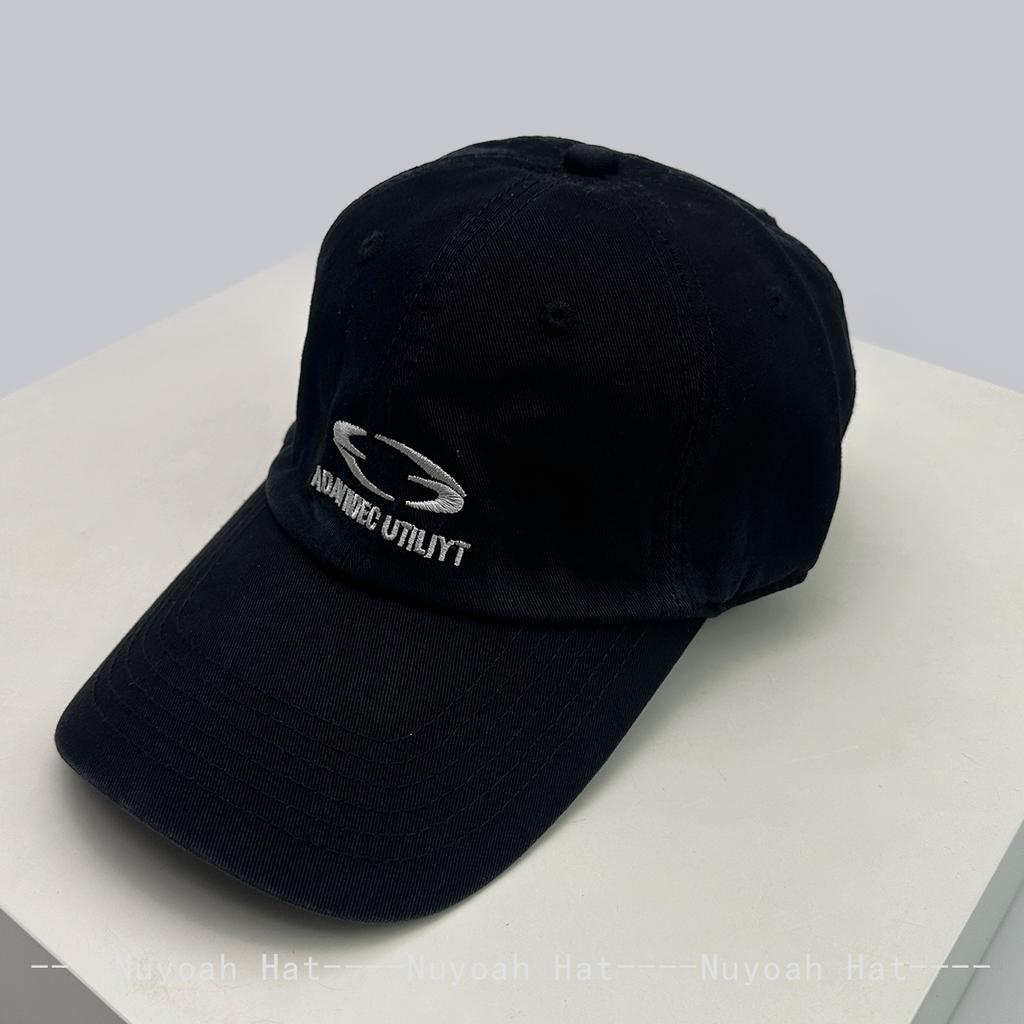 Baseball Pattern Letteringing Alphabet Stitched Niche Style Dark Women Men Her Him For Fresh Caps Peaked Hats Sunshade Korean Versatile Personal