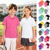 Kids Quick Dry Shirt with Collar, Short Sleeve Sports T-Shirt for Boys and Girls