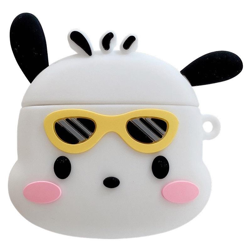 Cartoon Sunglasses Pacha Dog Funny AirPodspro1 Apple 1/1/1 Generation Headphone Case Bluetooth Protective Case Applies