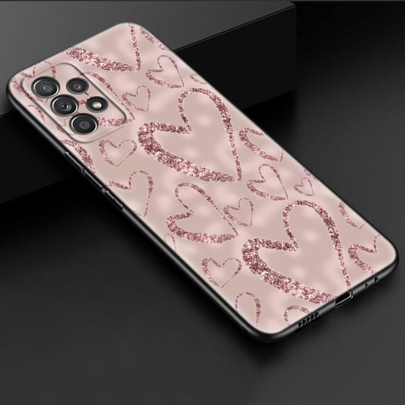 Love Rose Gold Style Phone Case For iPhone Samsung Galaxy Redmi Xiaomi Oppo OnePlus Note S A 7 8 9 10 11 12 13 14 20 21 22 23 53 54 Pro Max Plus Ultra