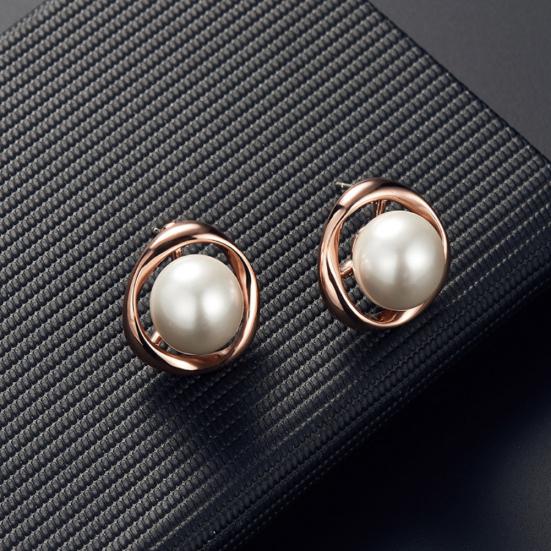 Feminino falso pérola redondo pingente colar brincos conjunto de jóias festa de casamento