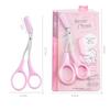 1Pc 3 Colors Stainless Steel Eyebrow Trimmer Scissors with Comb Professional Eyebrow Trimmer Scraper Face Care Tool for Beginner