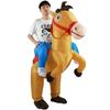 Riding Horse Inflatable Costume Halloween Show Costume Funny Animal Ride Walking Jazz Horse Inflatable Costume
