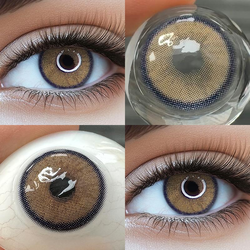 Freshlady Brown and Green Collection 14.0mm Colored Contact Lenses 1 Year Disposable for Daily Wear