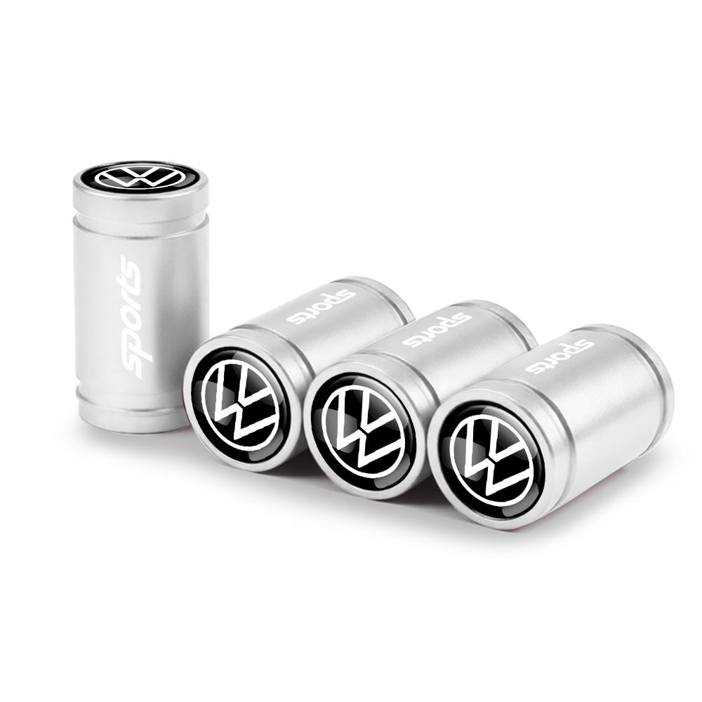 ADMVN1 For Volkswagen VW R Polo Passat Rline Golf 4 5 6 Tiguan Jetta GTI Bora Car Tire Valve Caps Metal Wheel Dust Covers Accessories