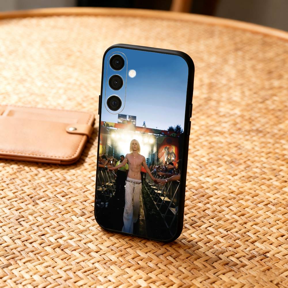 

2hollis-S-Star-Albums Singer Phone Case For Samsung A73,A21s,A22,A31,A32,A52,A53,A71,A80,Soft Black Shell Samsung a12