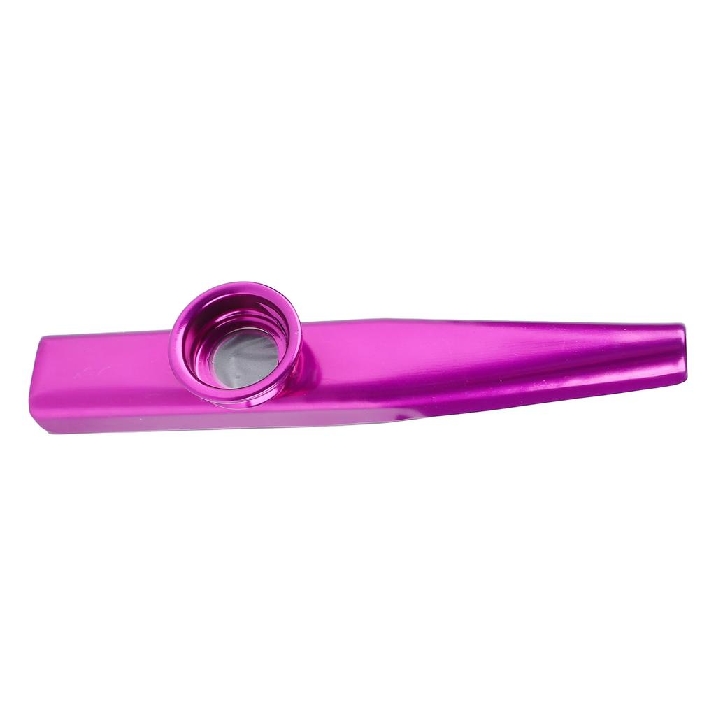 Metal Kazoo Aluminum Lightweight Portable Kazoo Guitar Partner Flute Musical Instrument Gift Purple