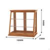 1/12 Miniature Store Display Cabinet, 3 Tiers Bakery Case