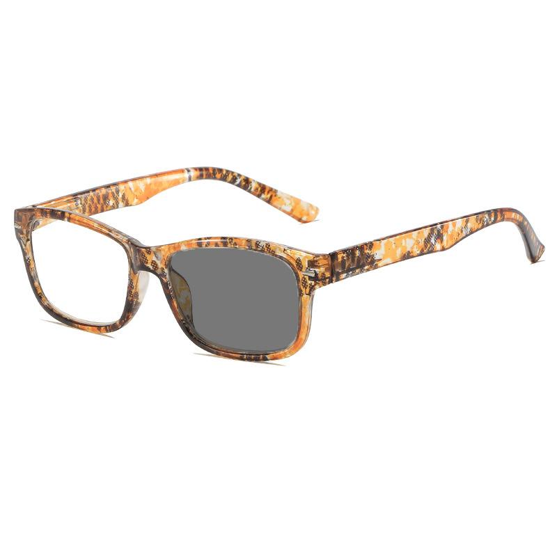 Fashionable Printed Photochromic Reading Glasses with Anti Blue Light and HD Anti Ultraviolet Protection Presbyopia Eyeglasses