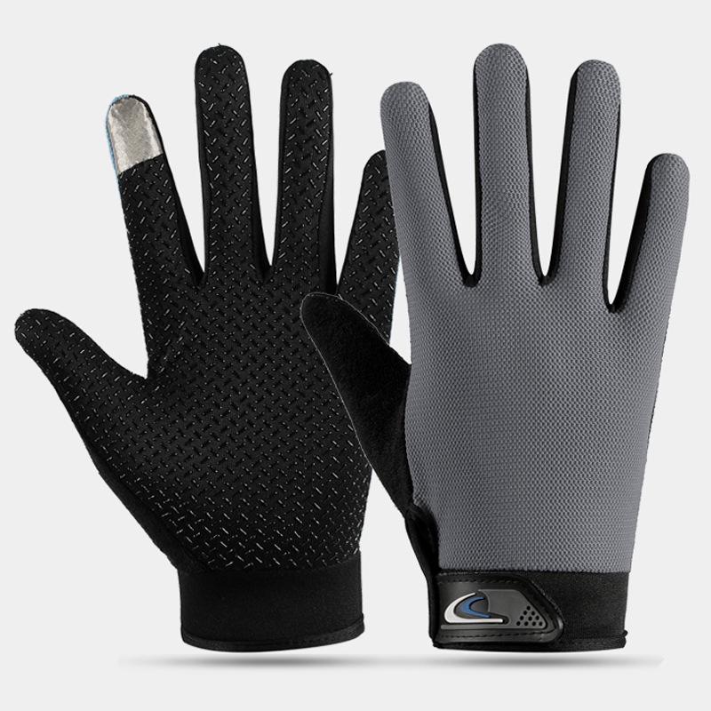Unisex Thin Breathable Non-Slip Cycling, Fishing, and Fitness Gloves with Sunscreen Protection