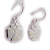 Les Trésors De Lily [G0631] - Boucles Argent 'Trèfle' argenté - 13x13 mm