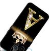 Diamond Crown Letter Capa Phone Case for iPhone 16 15 14 13 12 11 Plus 16 15 14 13 12 11 Pro Max 13 12 Mini XS Max 7 8 16e Cover