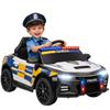 Mașinuță electrică de poliție pentru copii 12V, motor dublu, control de la distanță, USB, MP3, muzică și claxon, multicolor