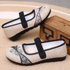 Scarpe Mary Jane da Donna Scarpe Ballerine Scarpe da Ballo Ricamate Espadrillas Comode a Punta Tonda Scarpe da Passeggio Antiscivolo da Donna