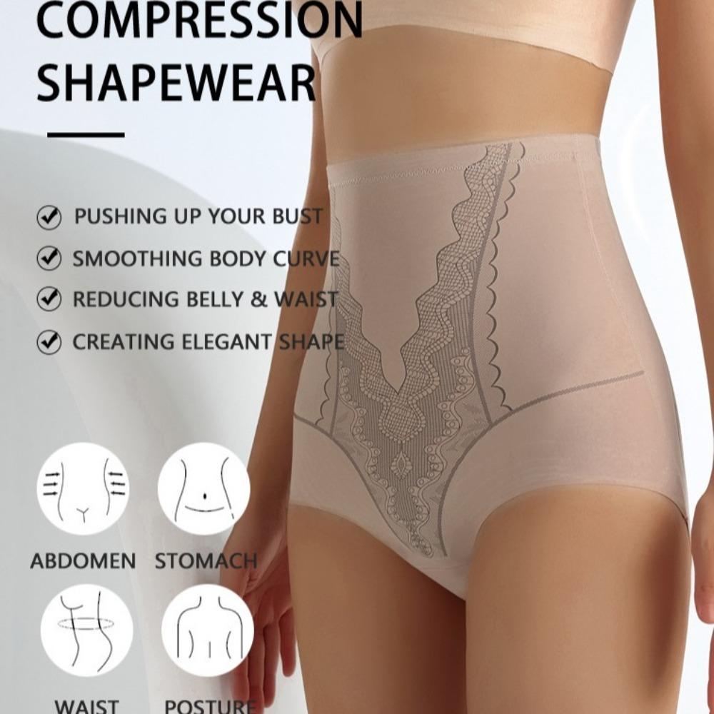 

Shapewear Butt Lifter Briefs High Waist Seamless Underpants Postpartum Body Shaper Postpartum L чёрный