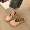 Fashion Women Half Slipper 2025Summer New BaoTou Single Shoes Designer Square Toe Mules Slippers Flat Slippers for Women Mary Jane Shoes