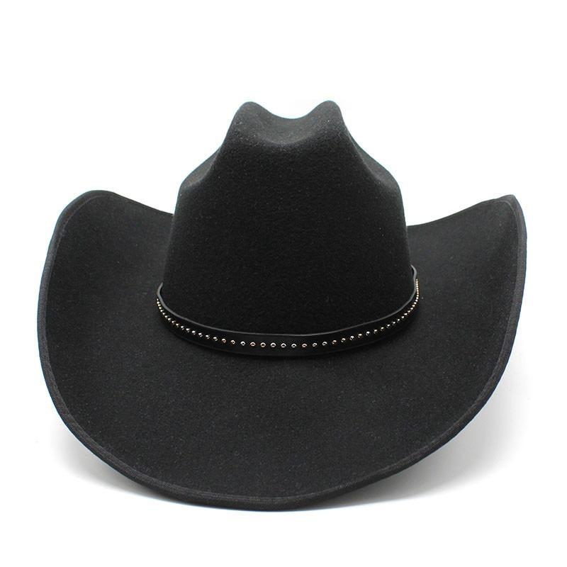 Men Women Western Style Wide Brim Cowboy Hat