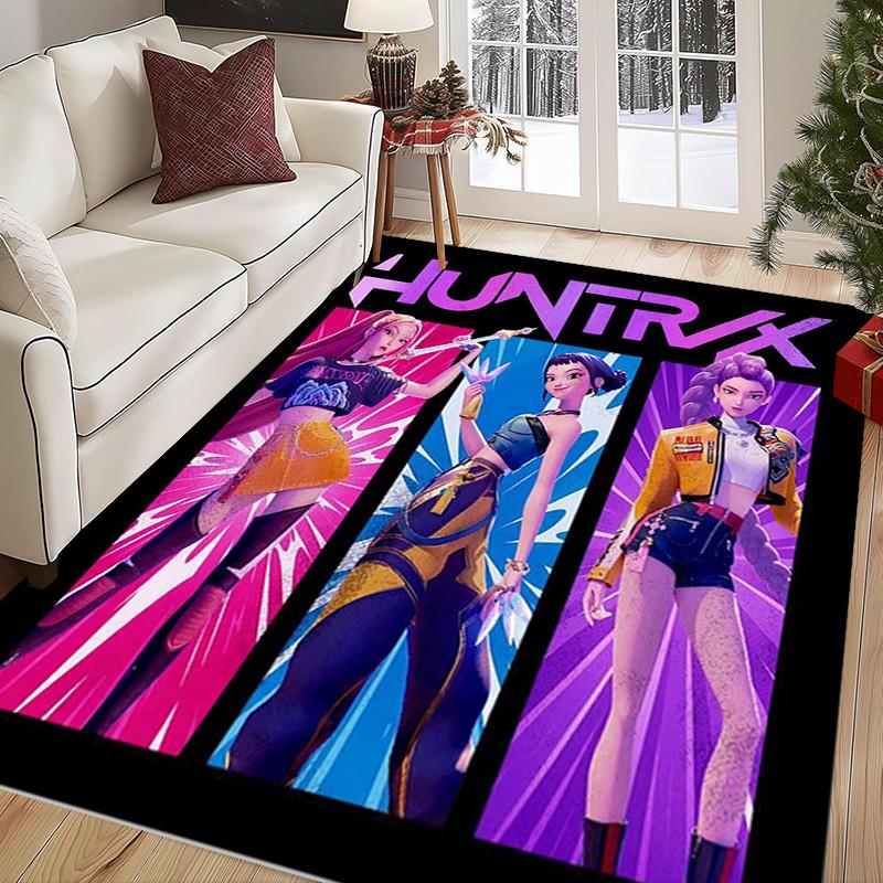 Dynamic Warriors: Action Adventure carpet Doormat Suitable for all seasons Art Office chair cushion Protective pad