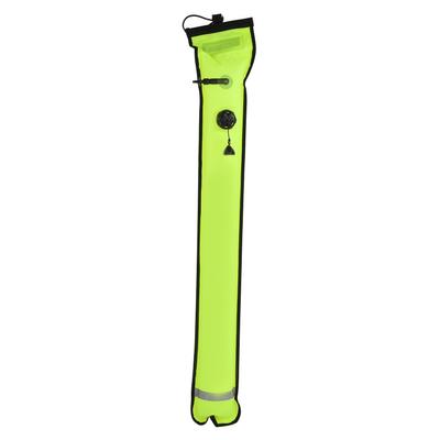 Diving Surface Marker Buoy Floating Diving Equipment Safety Gear Inflatable StripesFluorescent Yellow