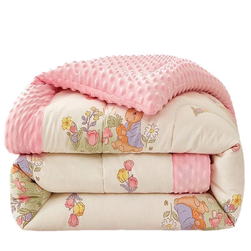 Oeny Machine Washable Washed Cotton Bean Quilt