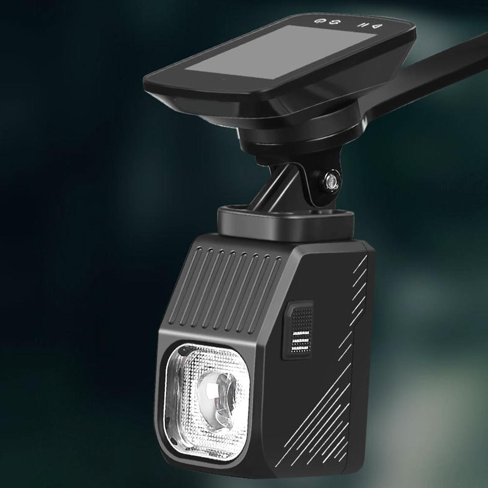 LED Bicycle Hanging Light Remote Control Super Bright Bike Headlight Type-C USB Rechargeable Cycling Flashlight for Night Riding