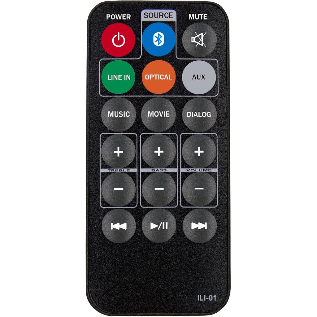 Replacement Remote Control for iLive ITB105B IT1B74B ITB396B ITB283B ITB183B ITB183B V859-04 HD Soundbar Sound Bar Audio System