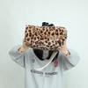 Korean Atmosphere Mao Mao Bag Female 2025 Autumn and Winter New Spice Girl Retro Leopard Print Bag Plush Pillow Messenger Bag