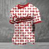 Men's Canadian Football Graphic Short Sleeve T-Shirt for Fan Celebration Breathable Cotton Neck