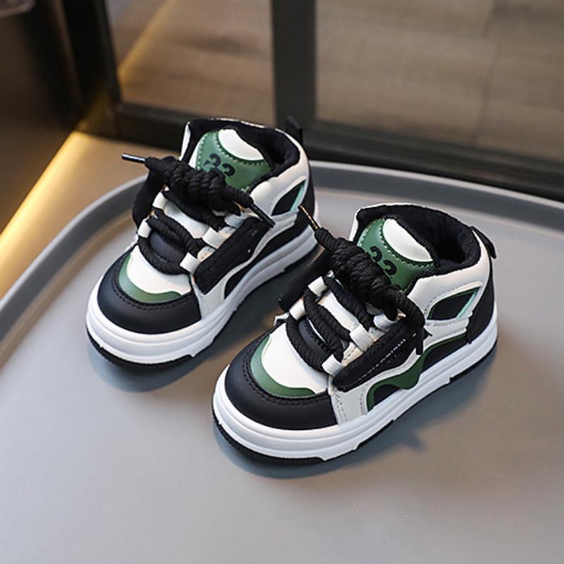 Весенние новые повседневные туфли для мальчиков и девочек с однотонной подошвой — фото 10