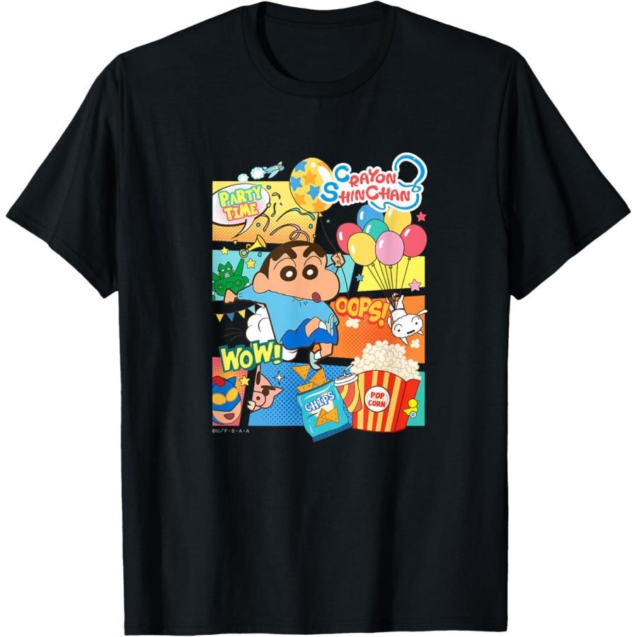 

Crayon Shin-chan American comic style Shin-chan Party time T-Shirt XXXXXL чорний