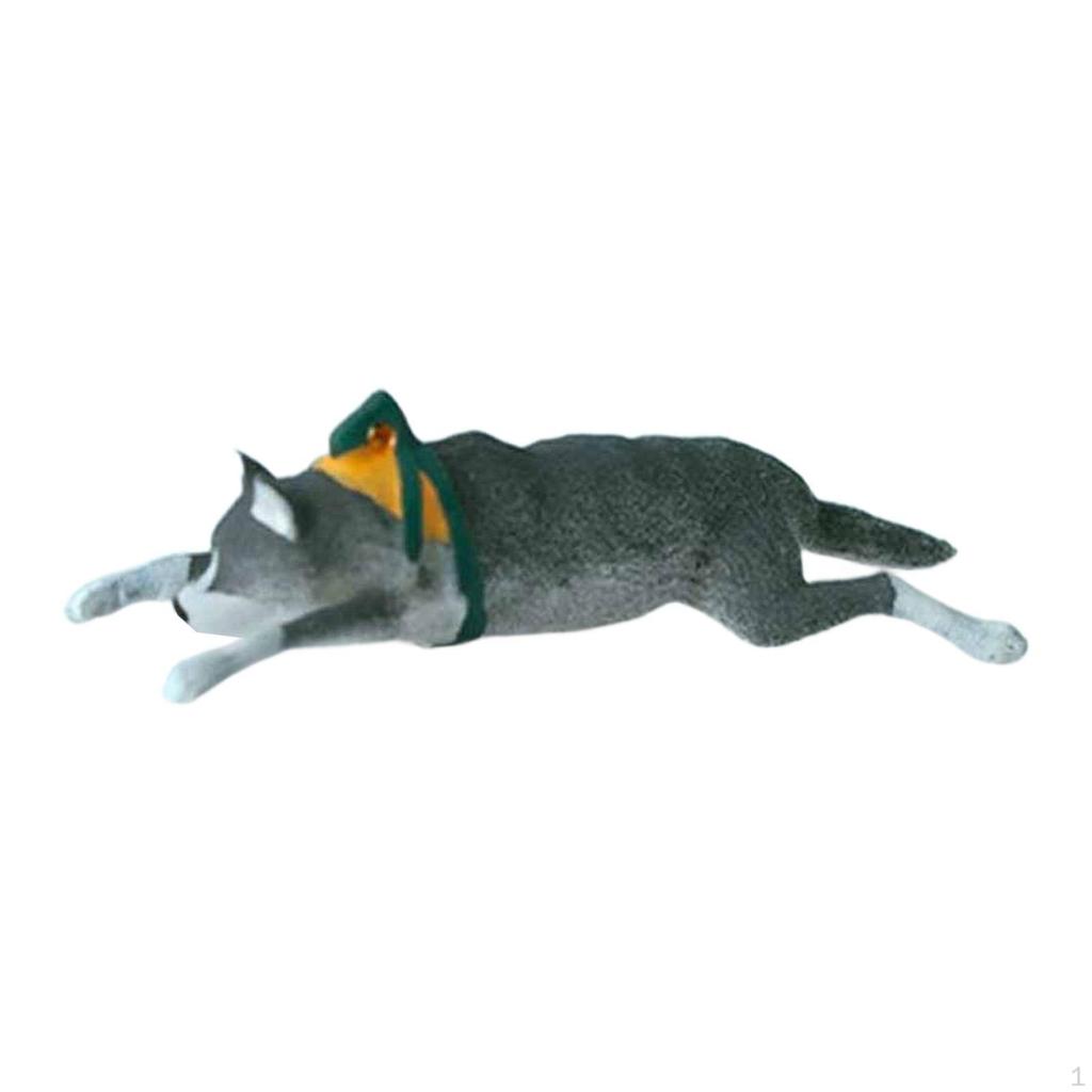 1/64 Miniature Animal Model Painted Realistic Scene Decor for DIY