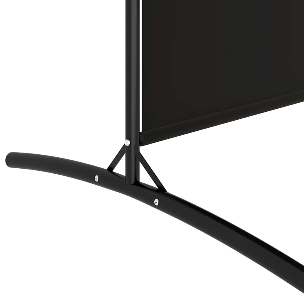 Vidaxl 5-Panel Room Divider, Black, 433X180 Cm, Fabric