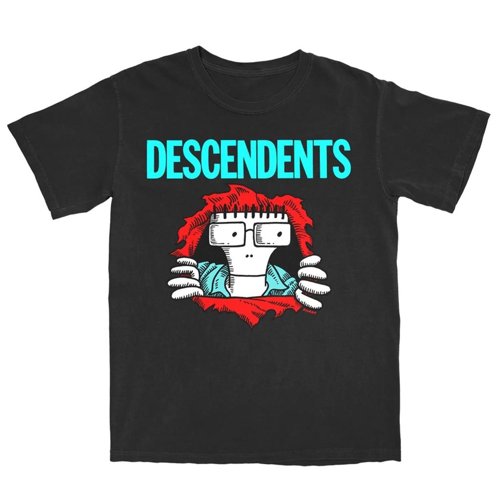 Fashion Y2k T Shirt Descendents Band T Shirt Summer Print Round Neck Shortsleeve Casual Streetwear High Quality Clothes Unisex