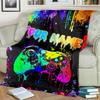 1PC Custom Name Colorful Night Flannel Blankets Patterns Throw Blanket All-Season Soft Gift for Couch, Bed, Camping Gifts